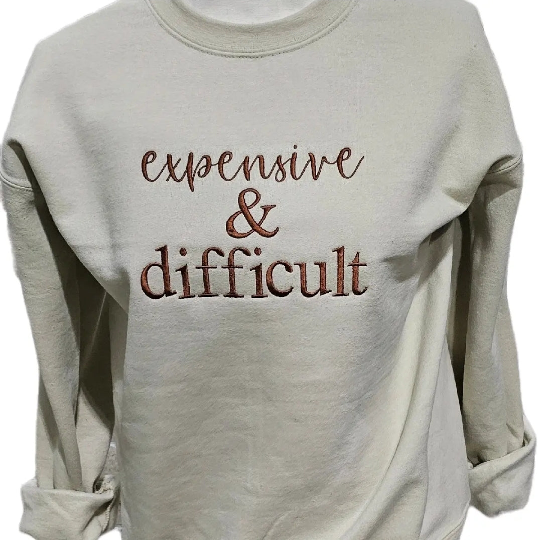 Expensive & Difficult | Embroidered Sweatshirt