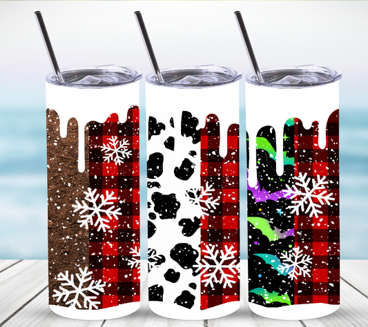 Winter Patterns | Skinny Tumbler