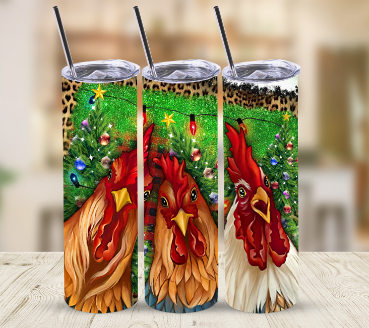 Christmas Chickens | Skinny Tumbler