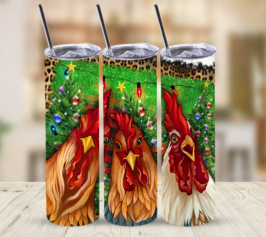 Christmas Chickens | Skinny Tumbler