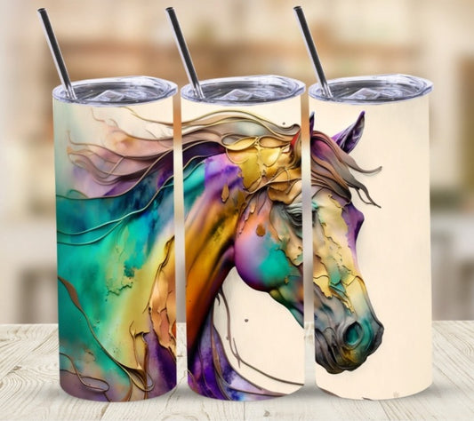 Colorful Horse | Skinny Tumbler
