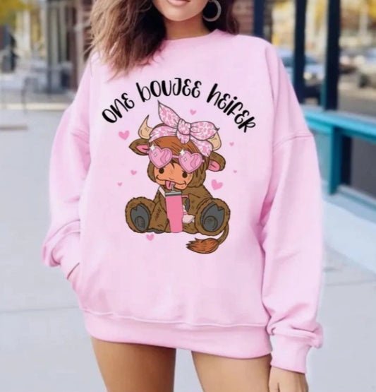 Boujee Heifer | Graphic Sweatshirt