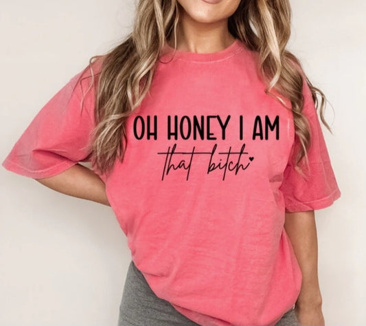 "Oh, Honey..." | Graphic Short-Sleeved T-Shirt