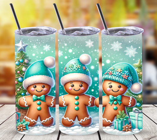 Gingerbread Men | Skinny Tumbler