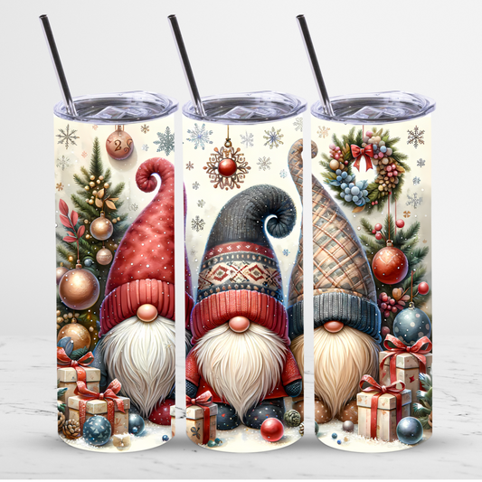Holiday Gnomes | Skinny Tumbler