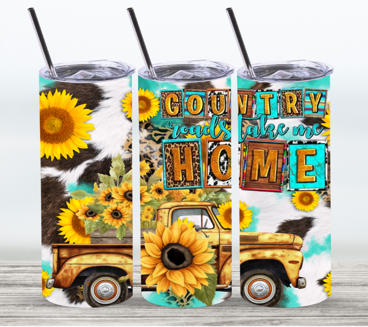 Country Roads | Skinny Tumbler